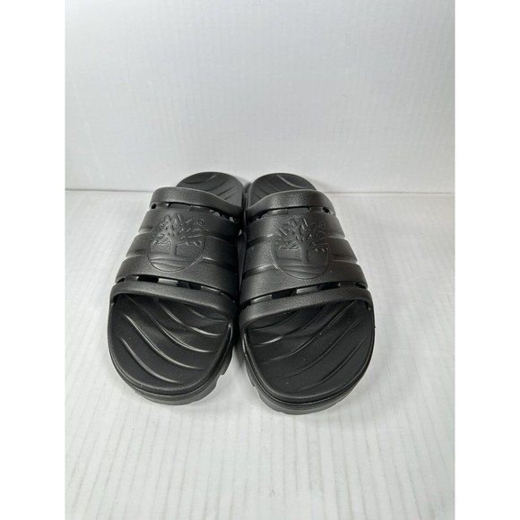 Unisex Timberland GET OUTSLIDE Slide Black Size 12M/14W TB0 A5W6H 015 BRAND NEW - Picture 2 of 8